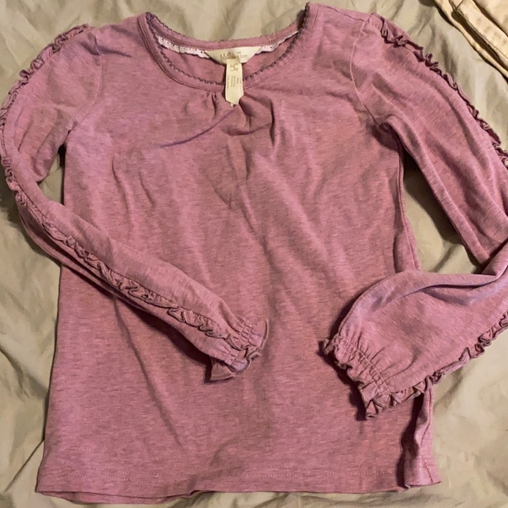 Matilda Jane Long Sleeve Ruffle Shirt. Size 6